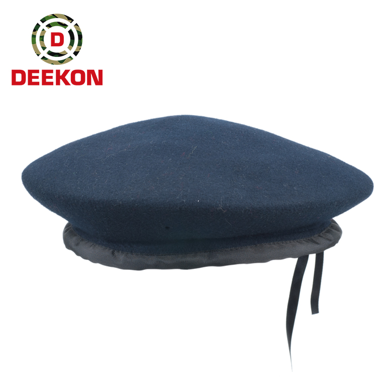 Navy Blue Beret Hat