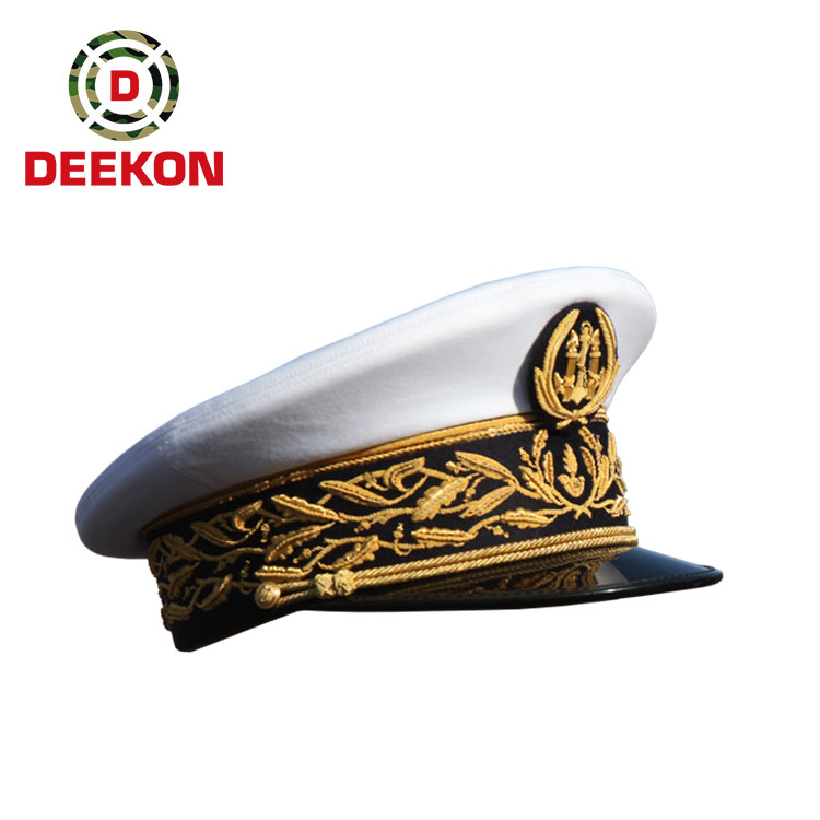 White Peaked Cap Golden Ear