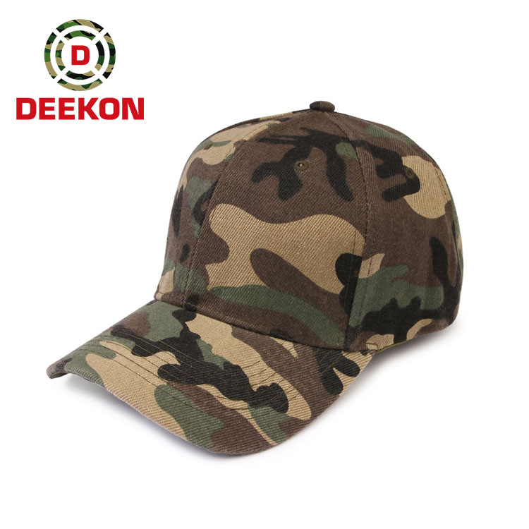 Woodland Camo Military Cap