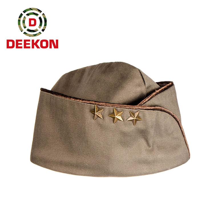 Brown Garrison Hat Cap