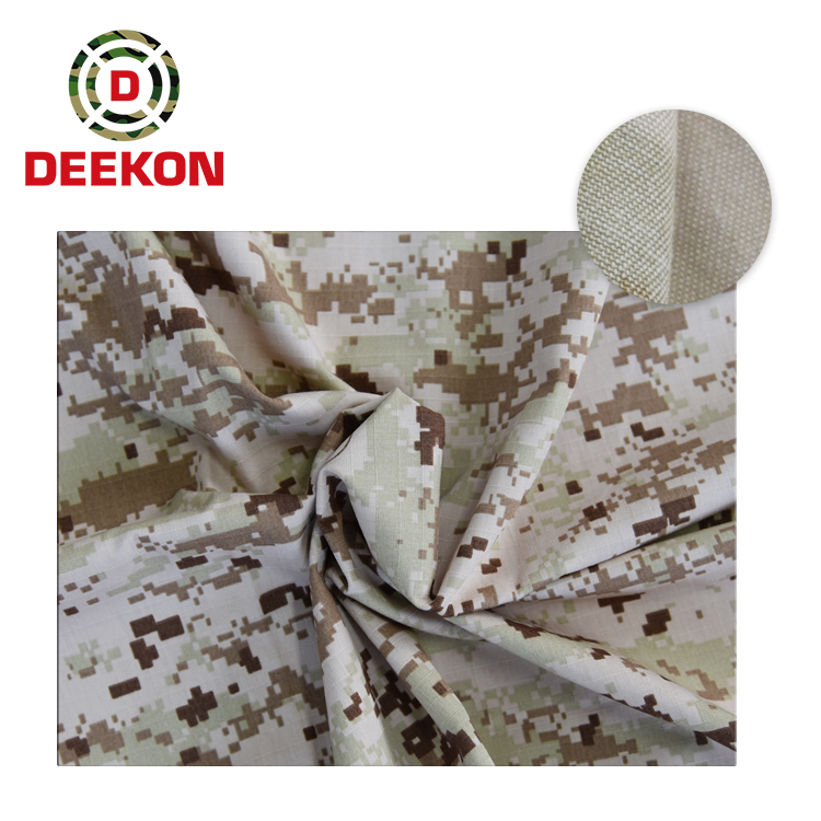 Three Color Desert Camouflage Fabric