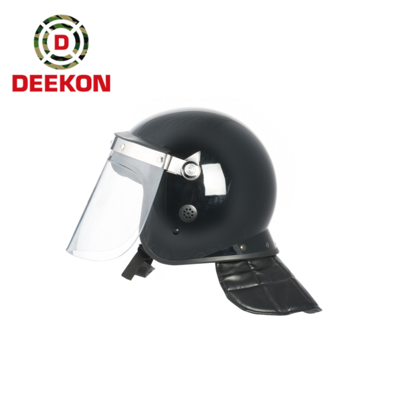 Black Police Anti Riot Helmet