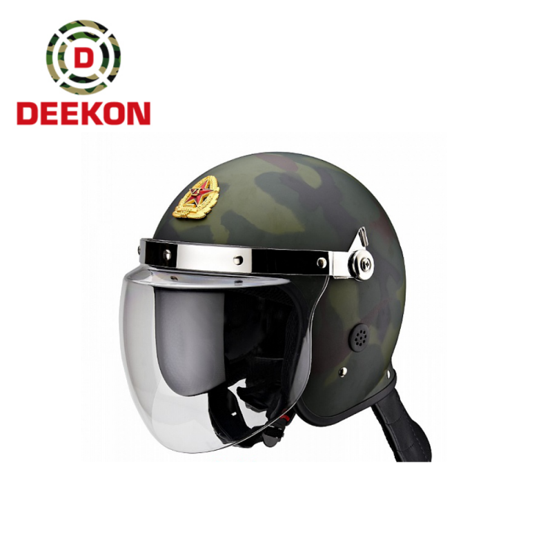 Woodland Camouflage Anti Riot Helmet
