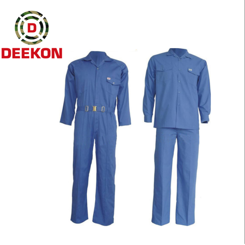 Polyester Royal Blue Workwear Coverall