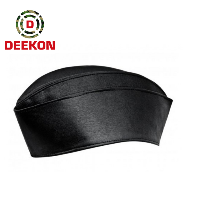 Leather Garrison Cap