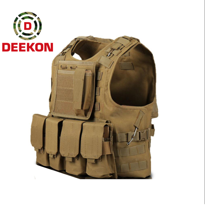 Brown tactical molle pouches
