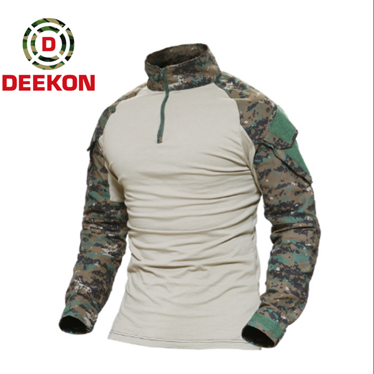 Military Mens Raglan Long Sleeve Pullover