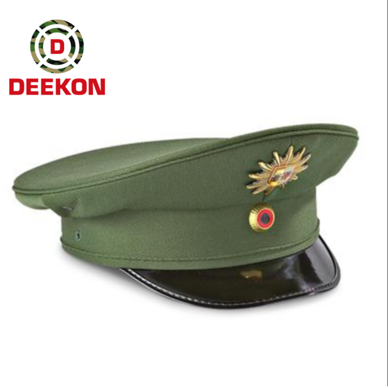 Army Green Peaked Officer Cap