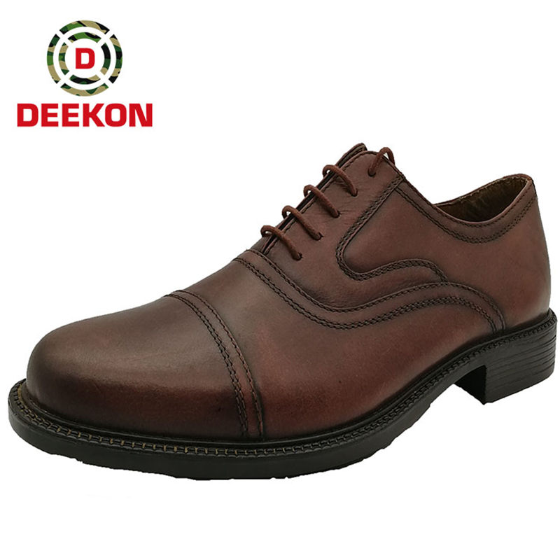 Brown Officer Leather Shoes