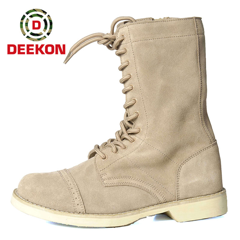 Full Grain Desert Military Boot