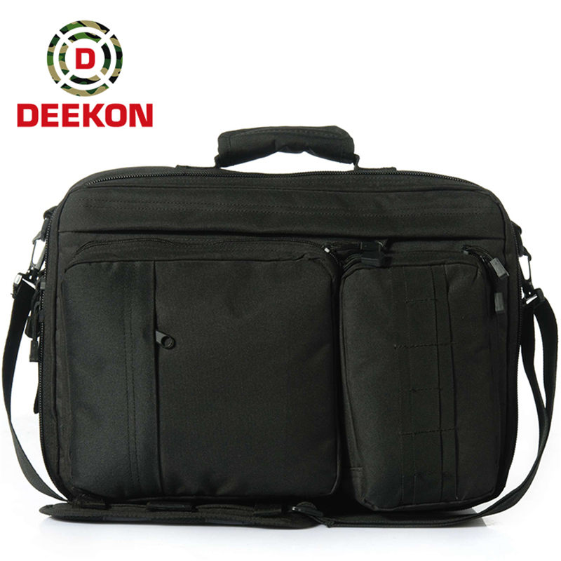Black Nylon Military Handbag