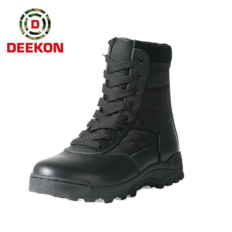 Black Military Combat Boot