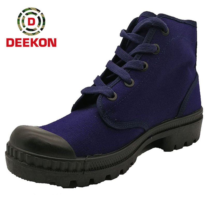 Customized Blue Canvas Shoes